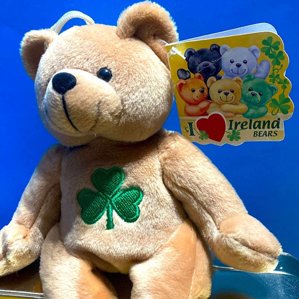 I Love Ireland Teddy Bear Plush Imported Dublin Ireland Carrol’s Irish Gifts 8” - Picture 8 of 15